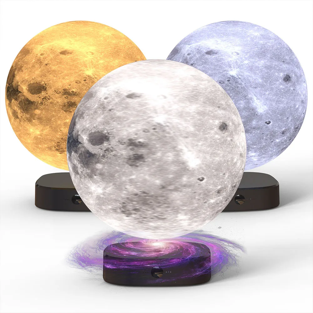 1Pc 15cm Moon Lamp LED Night Light Battery Powered with Stand Starry Lamp Bedroom Decor Night Lights Kids Gift Moon Lamp