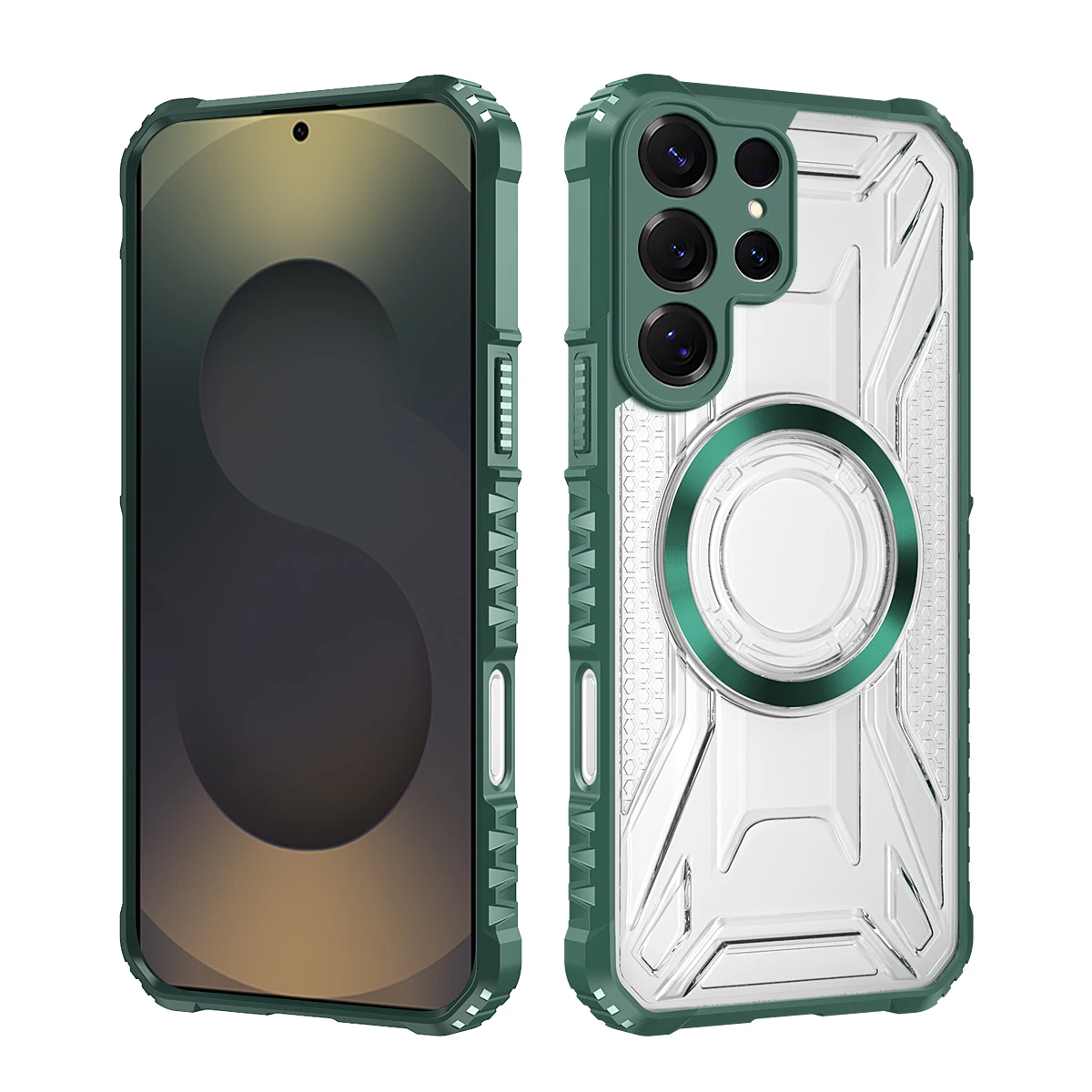 Magnetic Shockproof Anti-Slip Clear Case with MagSafe and All-Round Camera Protection