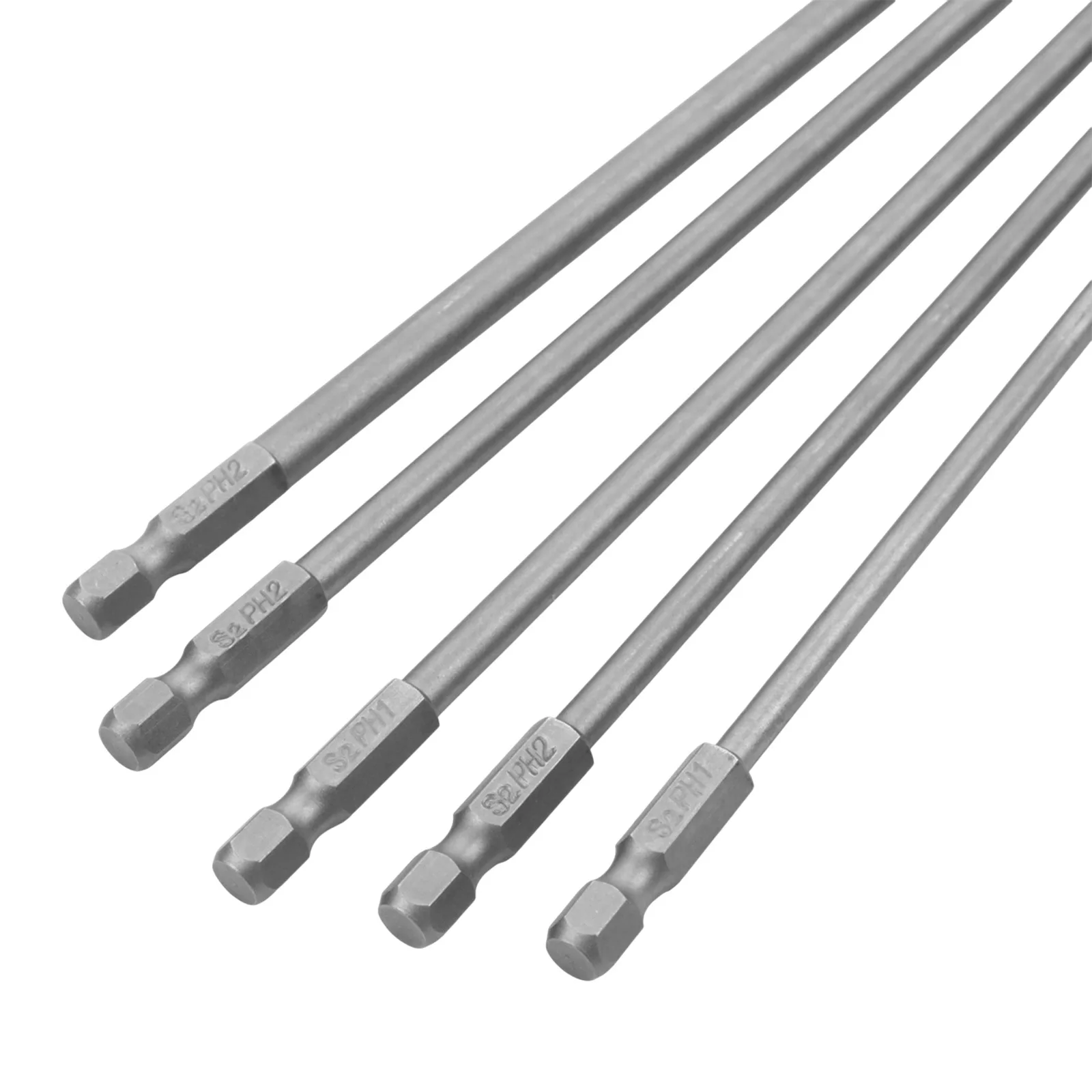 5Pcs 300mm Magnetische Lange Schraubendreher Bit PH1 PH2 Kreuz Schraubendreher Bit Für Elektrische Schraubendreher Hand Werkzeug – Detail 6