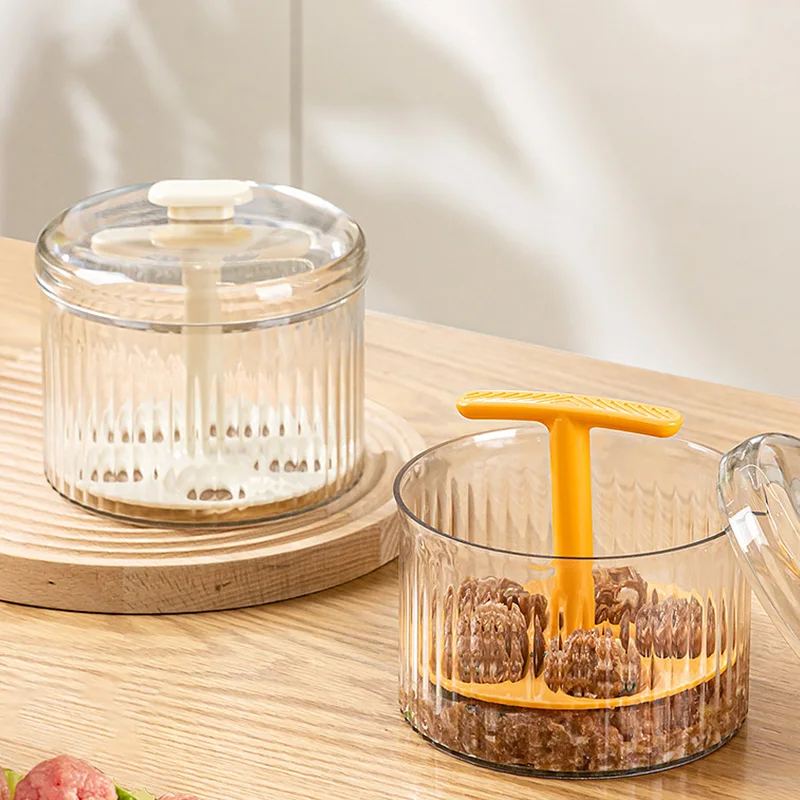 Meatball Maker Kitchen Extruded Meatball Making Tool Frikadeller Maker Meat Ball Mold Plastic Translucent Shaper meat ball maker