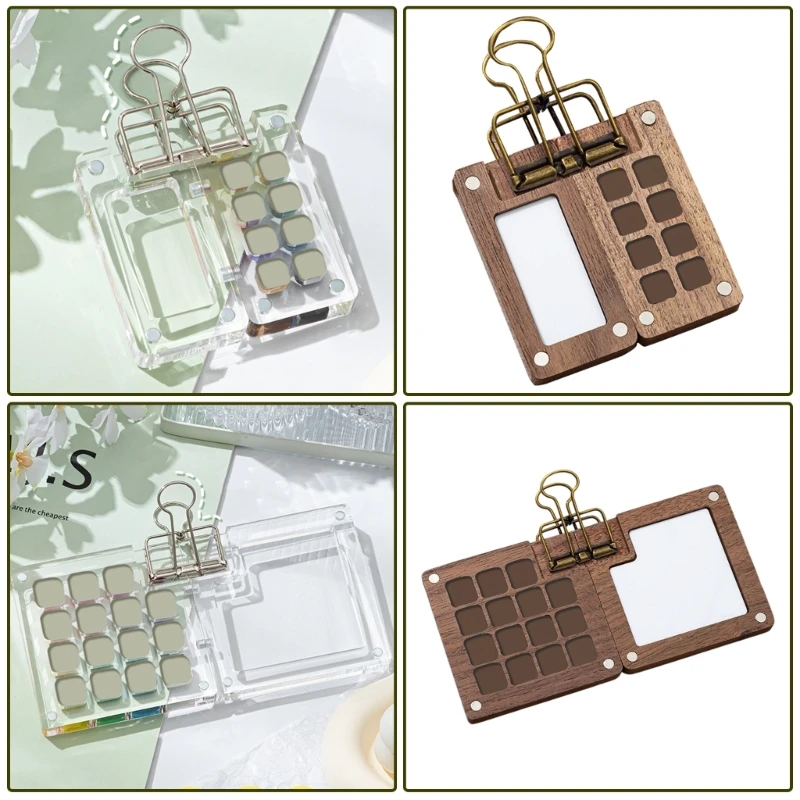 8/15 Grids Watercolour Travel Set Portable Watercolor Set Sketchbook with Clip Watercolour Paint