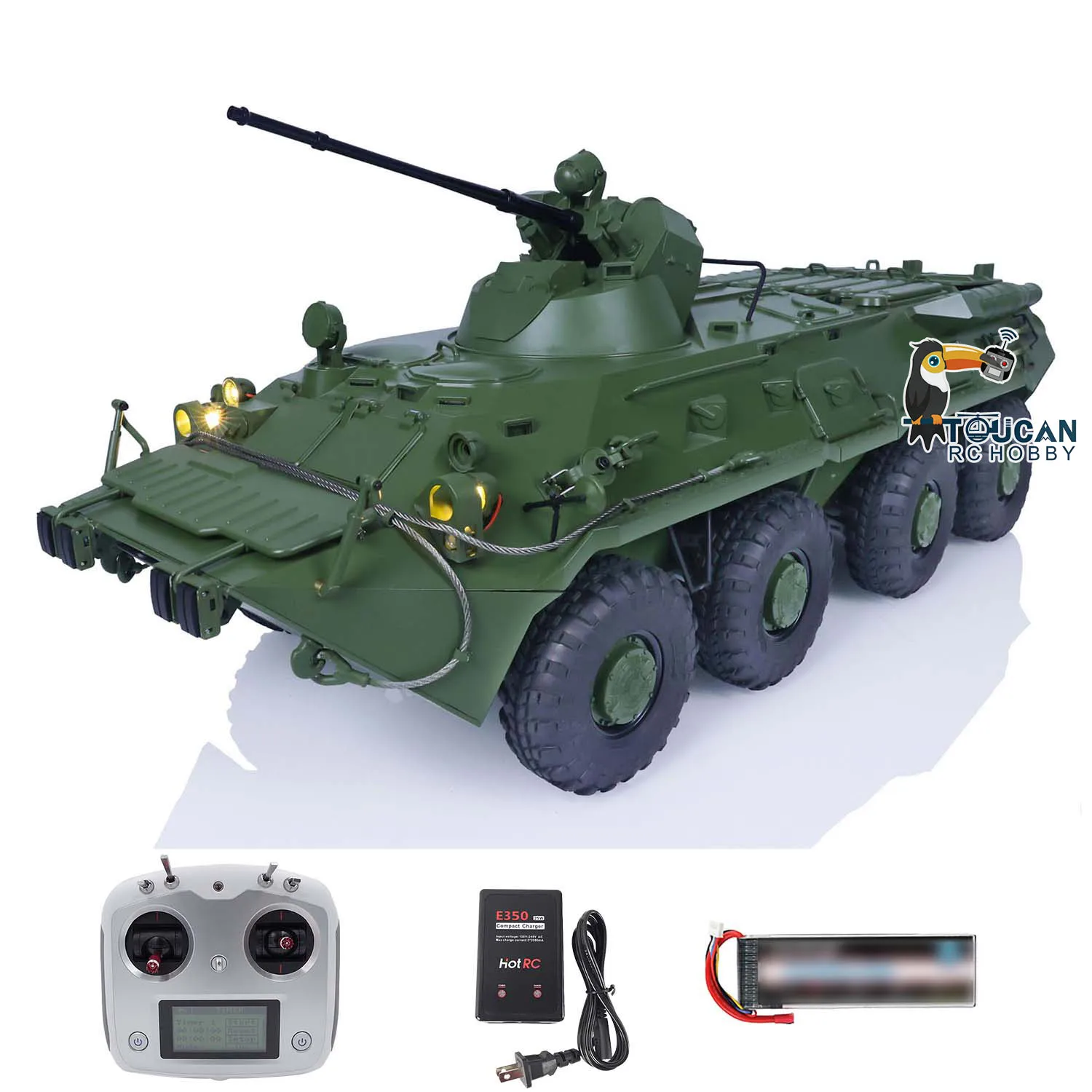 1/12 CROSSRC BT8 8X8 RC Armored Transport Vehicle RTR Radio Control DIY Painted Assembled Toy Ready to Run Military Car THZH1883 2