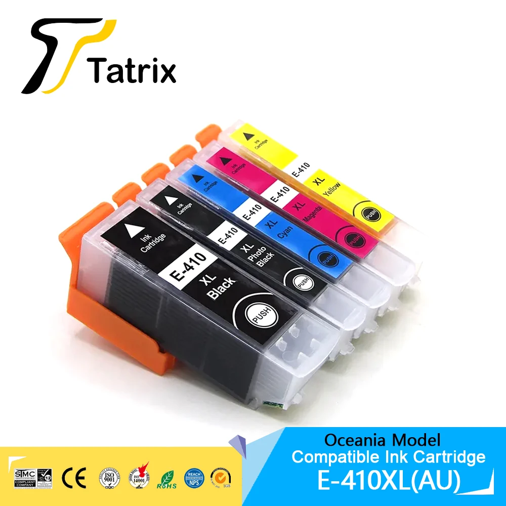 

Tatrix 410XL T410XL for Australian Market Color Compatible Printer Ink Cartridge for Epson Expression Premium XP-630 XP-530/640