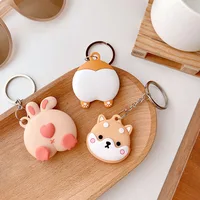 For Airtags PC Mini Protective Cover Tracker Keychain Holder Case GPS Tracker Anti-lost Keychain Bluetooth Key Finder Case 1