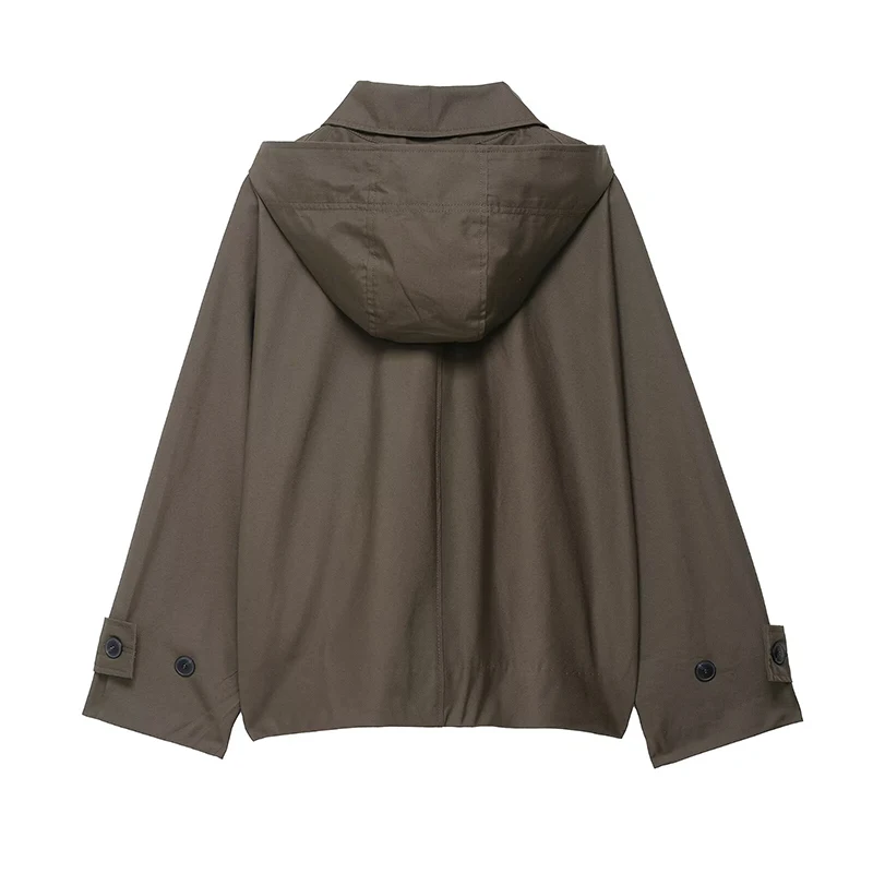 Women Waterproof Jacket 2025 New Autumn Fashion Long Sleeve Coat Female High Street Outerwear Casual New In Jackets