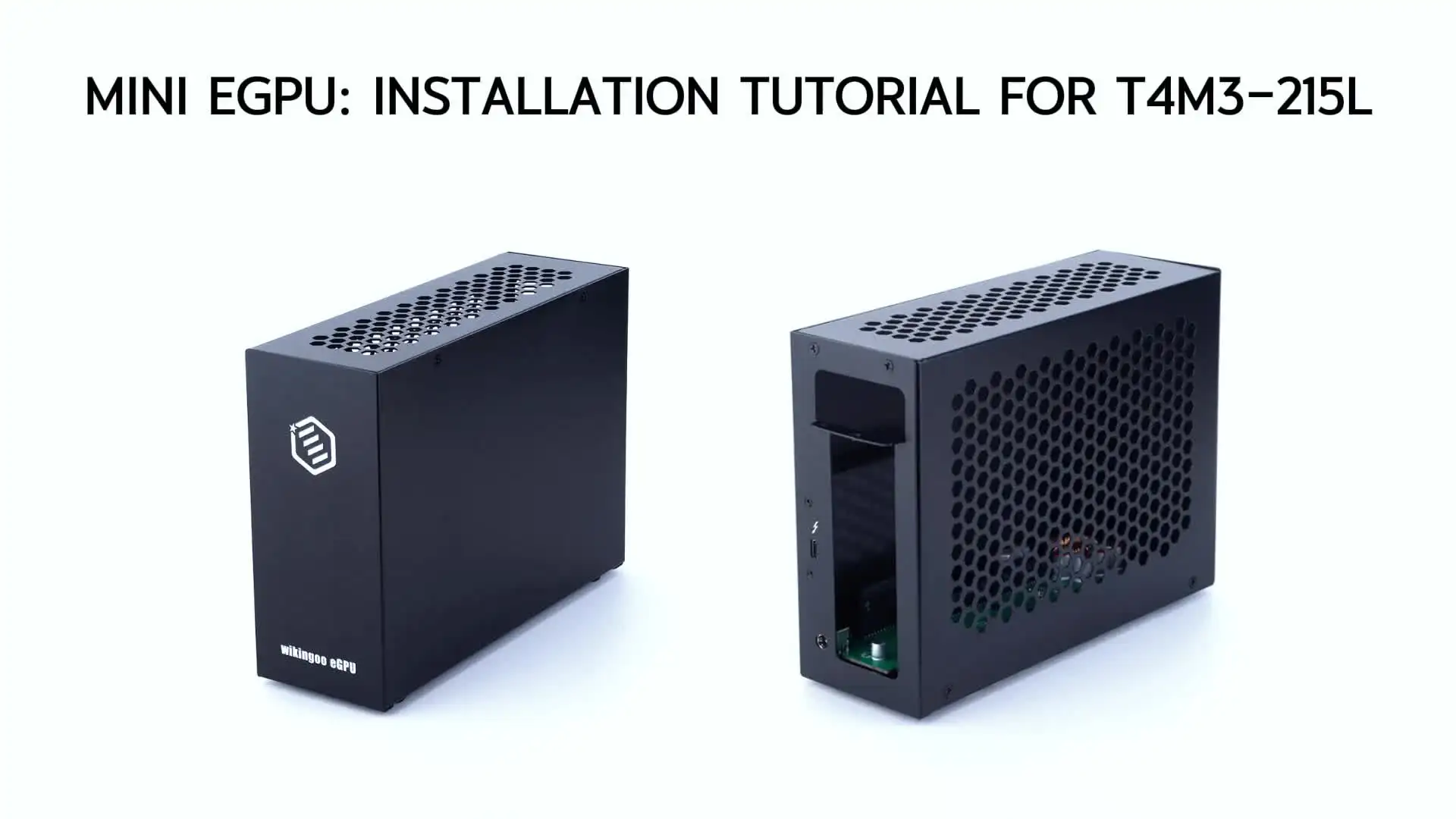 ミニegpu thアンダーボルト3/ 4ボックス外部グラフィックカードは