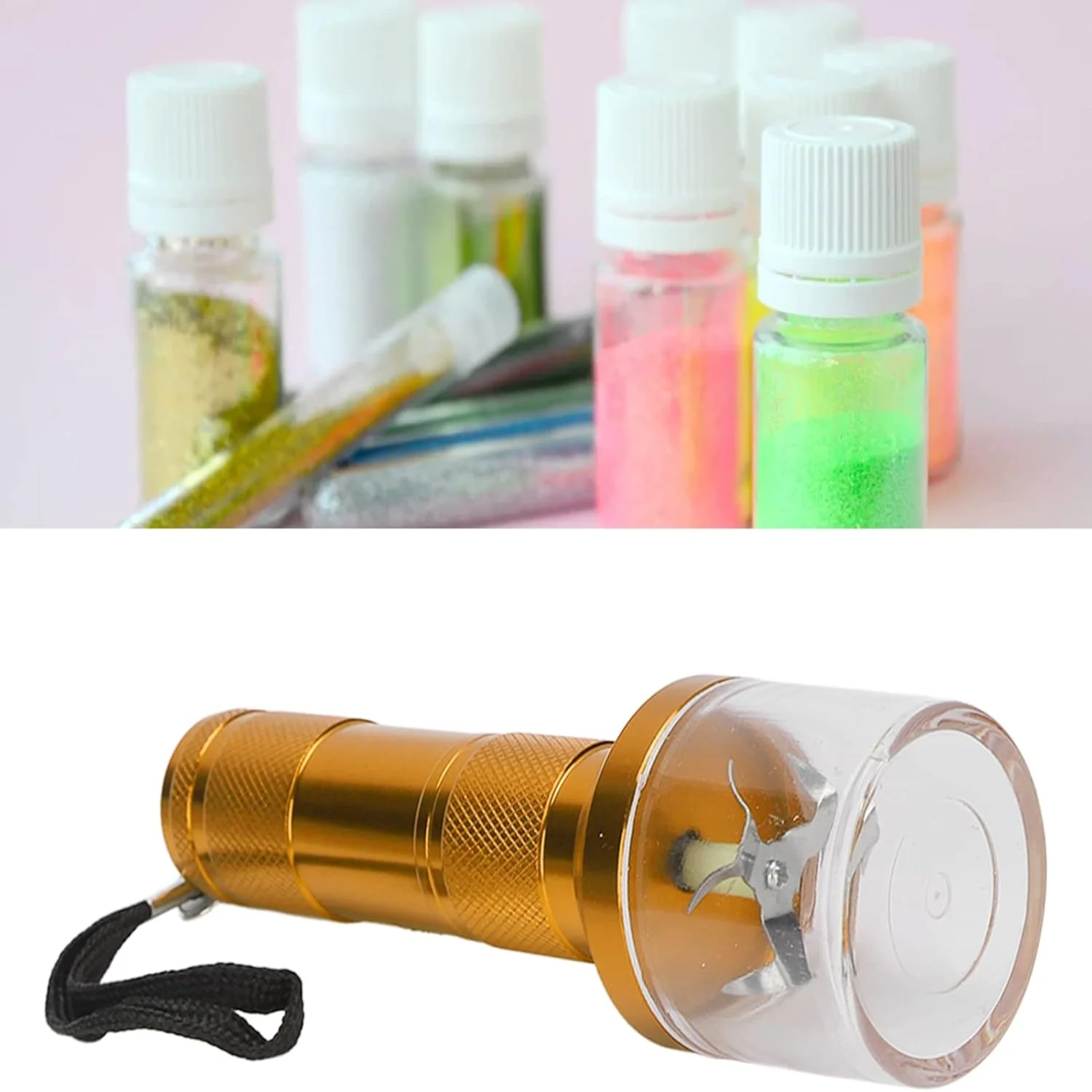 Nail Powder Mixer Aluminum Herb Blender Spice Crusher Portable Chopper Fine Machine-Small DIY Metal Tabacco Cracker Beauty