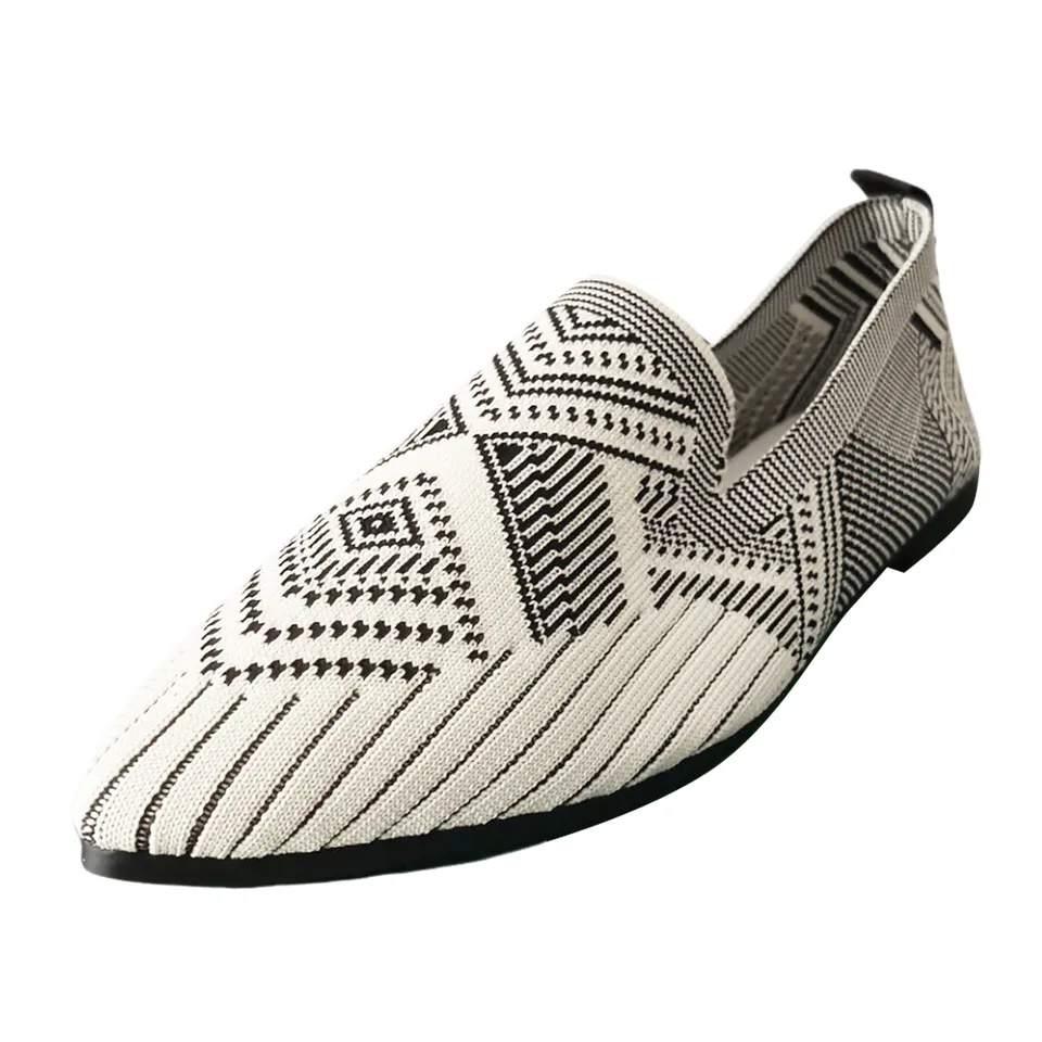 Women's Breathable Mesh Slip On Flat Shoes