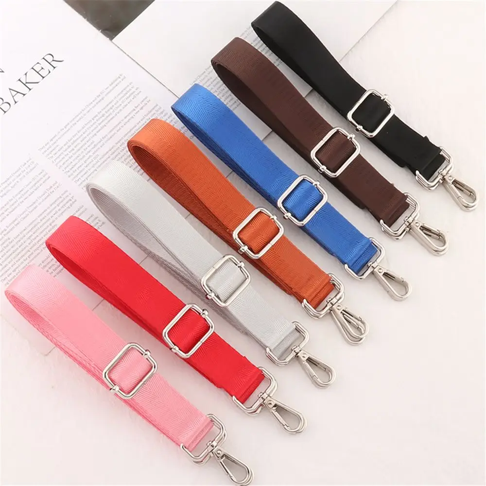 

Solid Colored Nylon Shoulder Bag Strap Fashion Wide Replacement Strap for Bags Nylon Woman Messenger Accessories Bag Straps