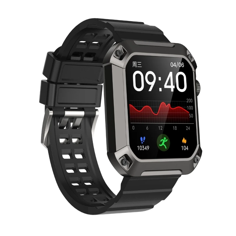 

Rogbid S2 Watch Fitness Tracker Multi-sports Modes 10-Day Battery Life Blood Oxygen Breathing Heart Rate Sleep Monitor