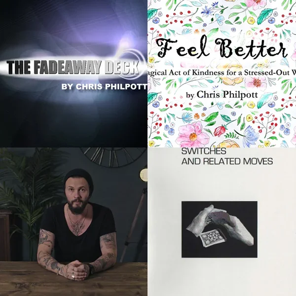 

Fadeaway by Chris Philpott ，Feel Better by Chris Philpott，OTT Move by Lewis Le Val，Pseudo Card Cheating Switches &Related Moves