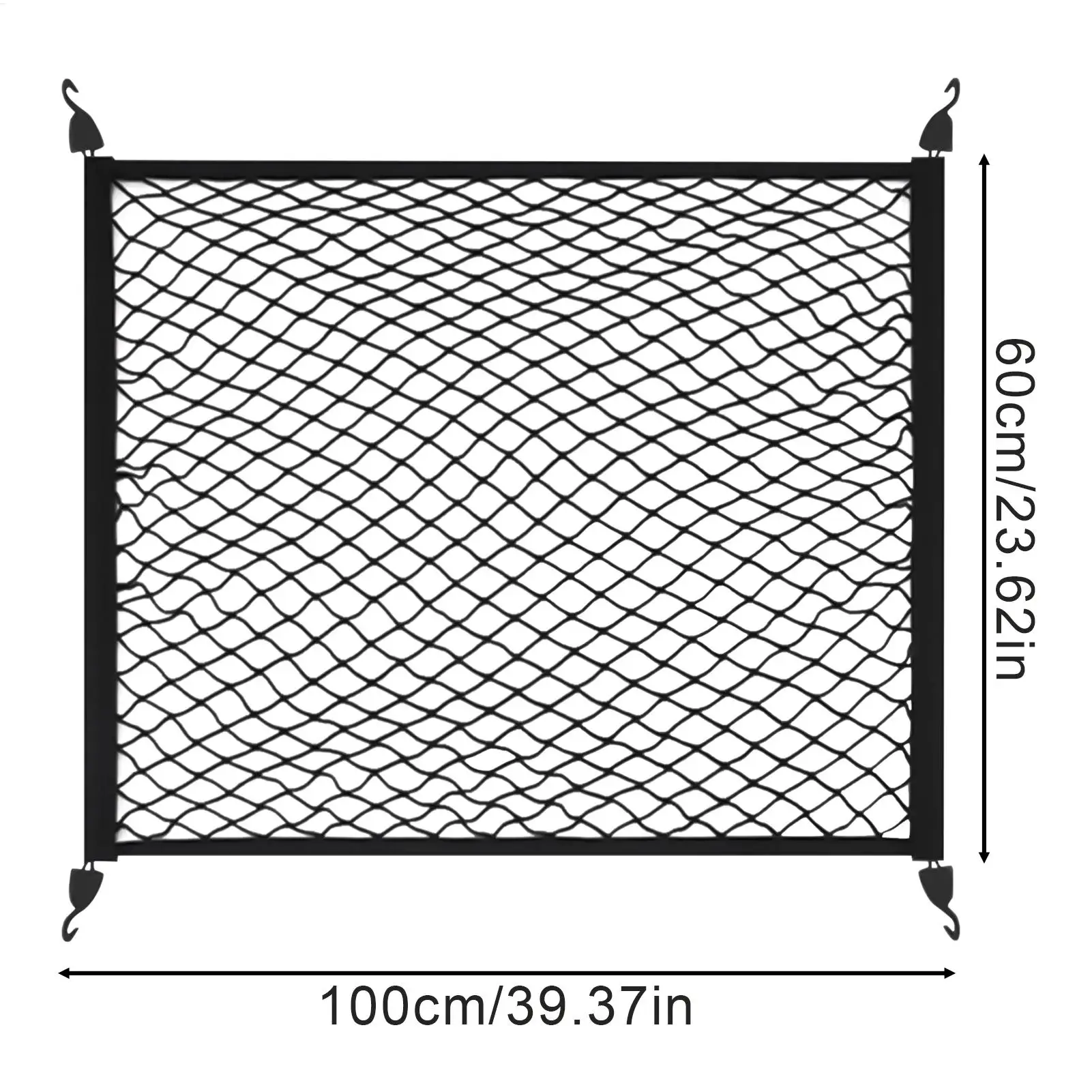 General Car Trunk Luggage Net Car Seat backrest Trunk Storage Net Bag Cargo Luggage Elastic Mesh Trunk Net Auto Luggage Mesh