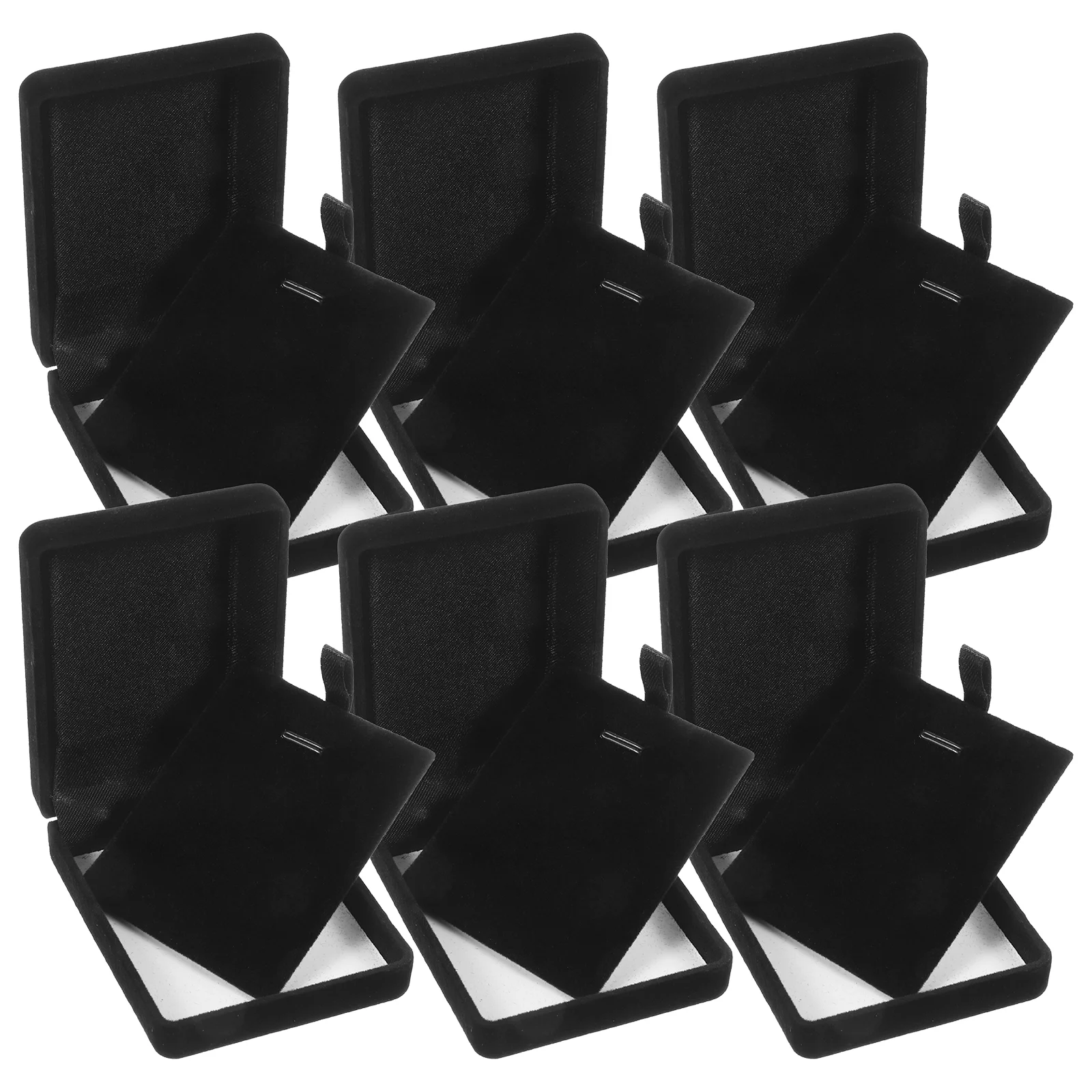 

6pcs Jewelry Packing Box Necklace Earring Display Holder Decorative Trinket Case Small Box