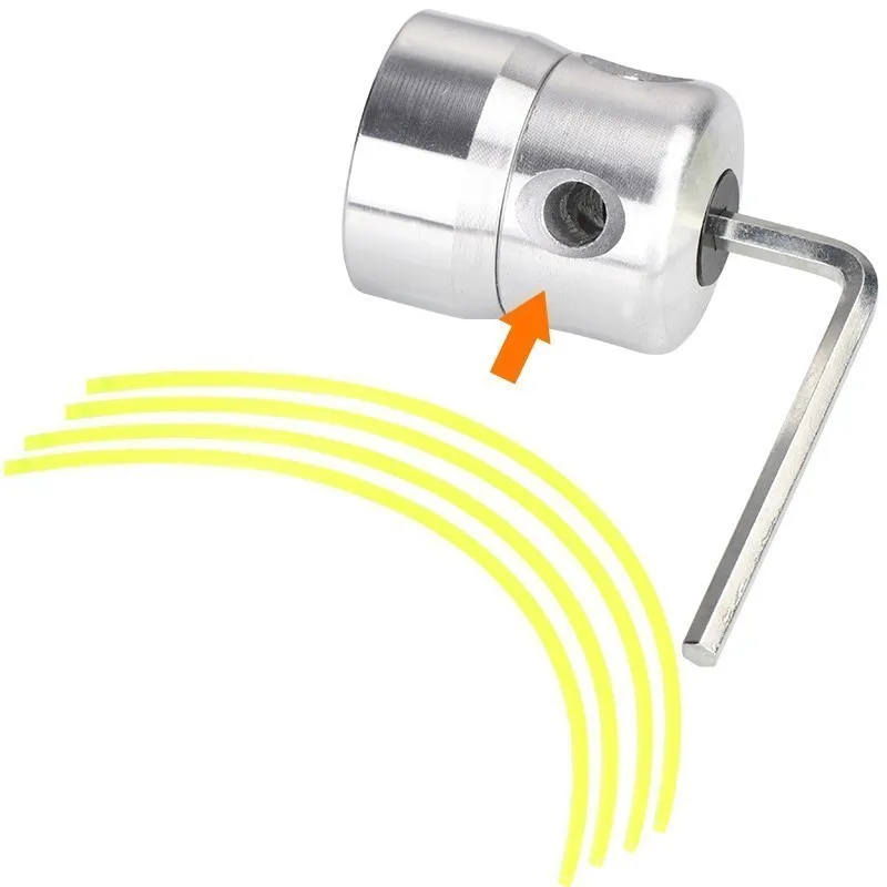 Grass Trimmer Head Aluminum with Four Trimmer Lines for Universal Brush Cutter Replacement