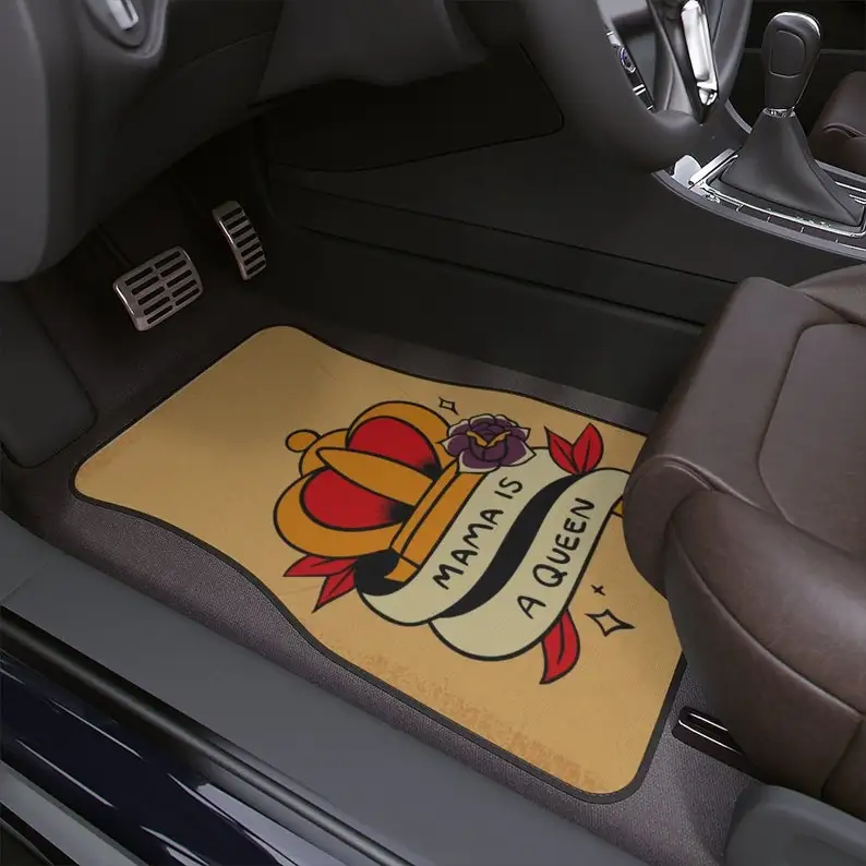 

Автомобильные напольные коврики Queen mama, напольный коврик в стиле бохо для мам, предназначенный для мам, украшения для автомобилей в стиле бо...