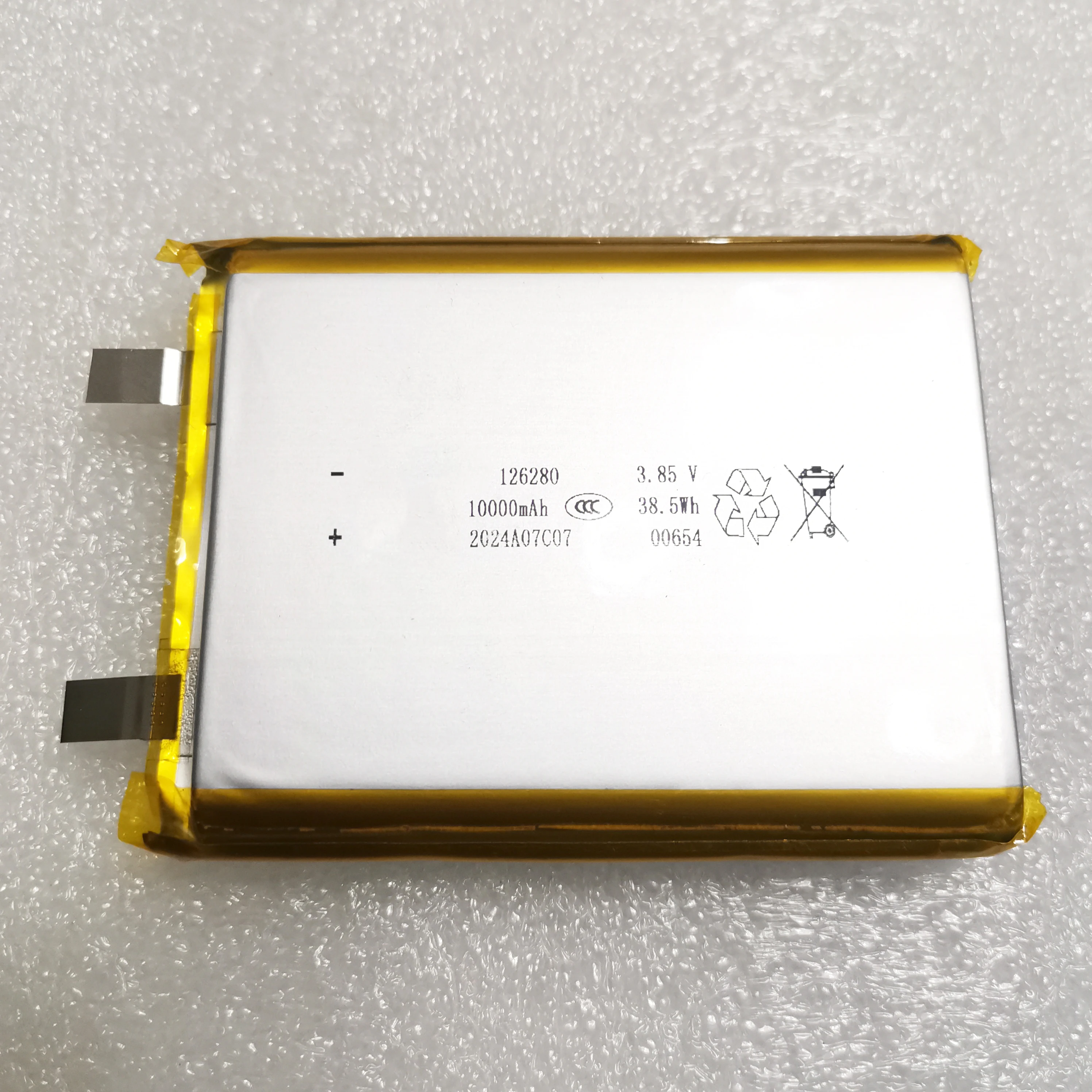 るぅ 新しい最大 3.8V 4.4V 10000mAh 126280 リチウムポリマー電池