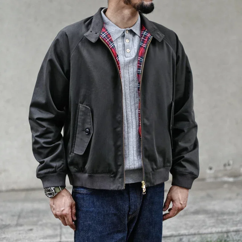 Sauce Zhan Men's Jacket Vintage Golf Jacket Classic Twill  Work Jacket for Men Regular Fit 3