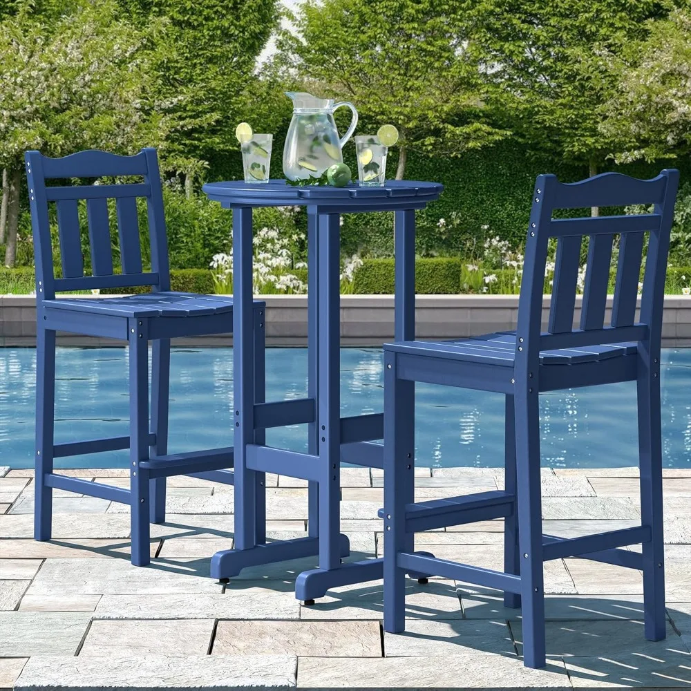 Bar Height Adirondack Chair- Mint & Seashell