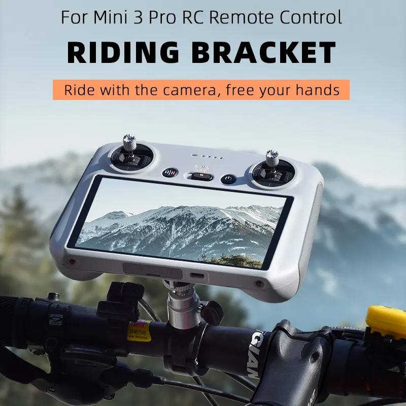 Bike Clip Mount for DJI Mini 4 Pro/3 Pro Bicycle Bracket Holder Fix Clamp Protable Clip for RC/RC 2 Remote Controller Accessory drone accessories drone remote mount