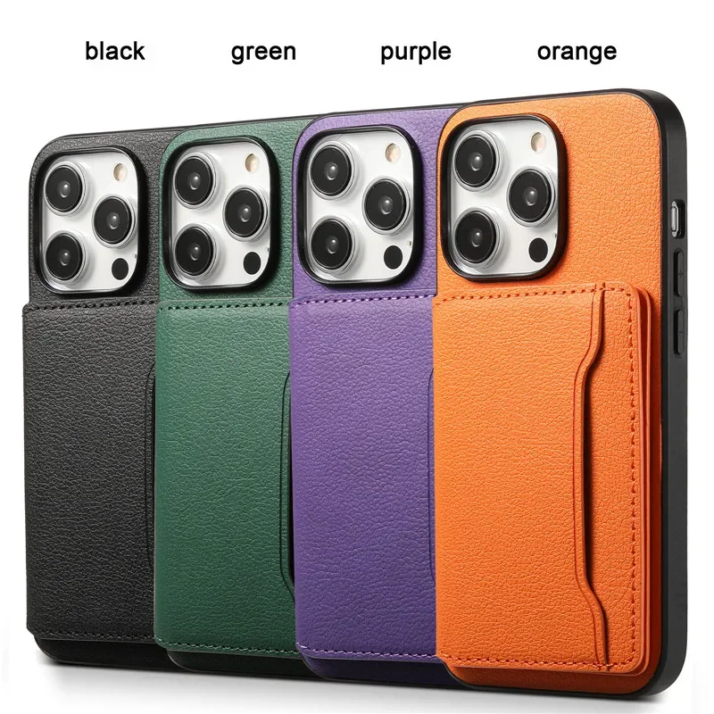 Luxury Leather Magnetic Wallet Phone Case with Card Slot Holder