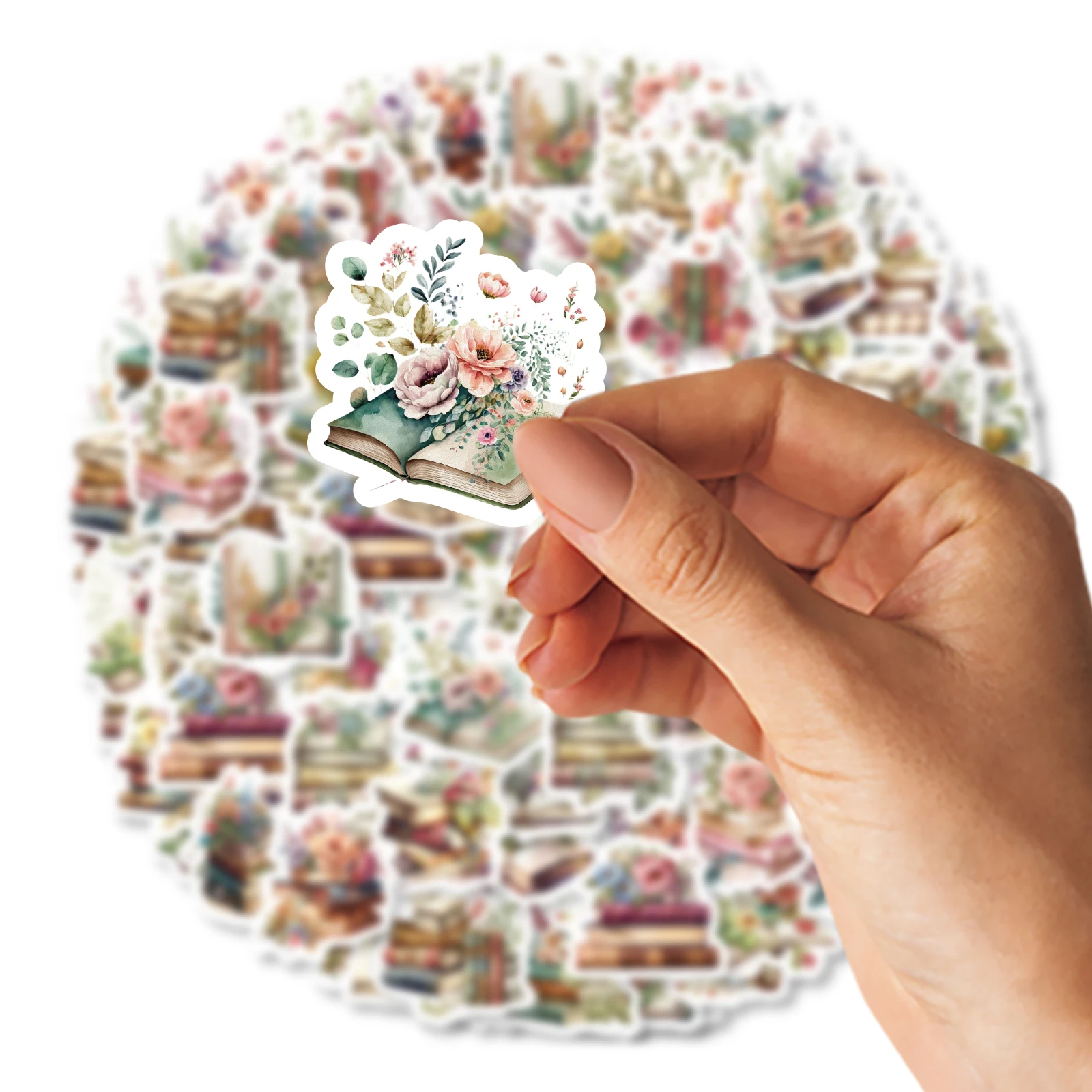 46pcs Book In Flowers Vintage Graffiti Stickers Decorated Notebook Water Cup Suitcase Guitar Classic Toy Scrapbook DIY Decals 5