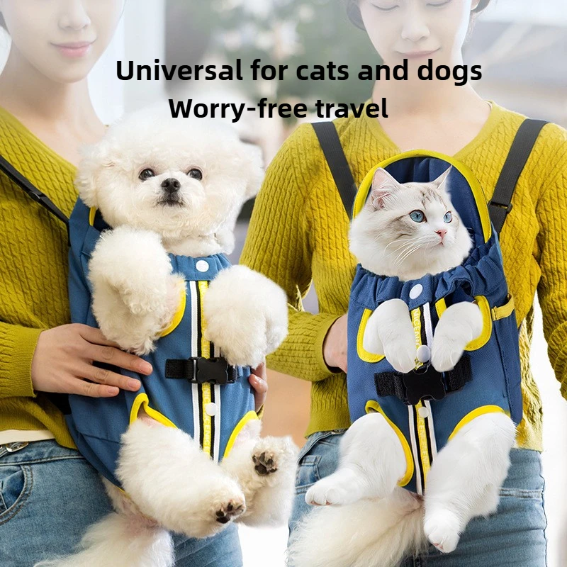 Pet Chest Bag Dog Bag Portable Travel Shoulder Backpack Outside Cat Four Legs Backpack Cat
