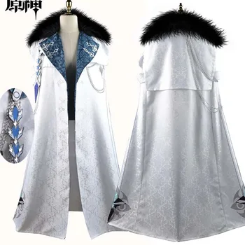 Costume Cosplay Fatui Harbinger Tartaglia Arlecchino Columbina Mantello SR Anime Abiti di Halloween Cappotto