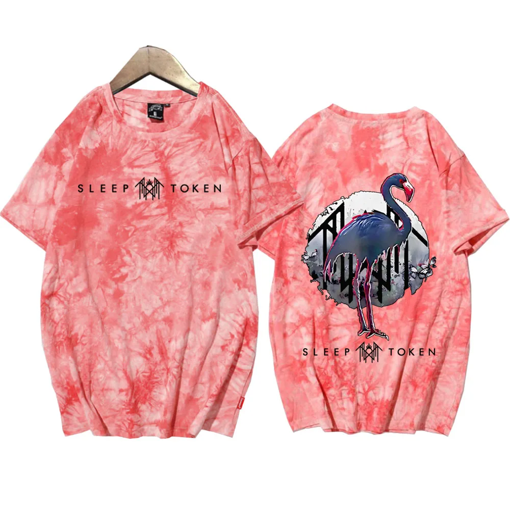 Sleep-token the Even In Arcadia Tour Tie Dye Camisas Unisex Cuello redondo Manga corta Camiseta Regalo para fanáticos