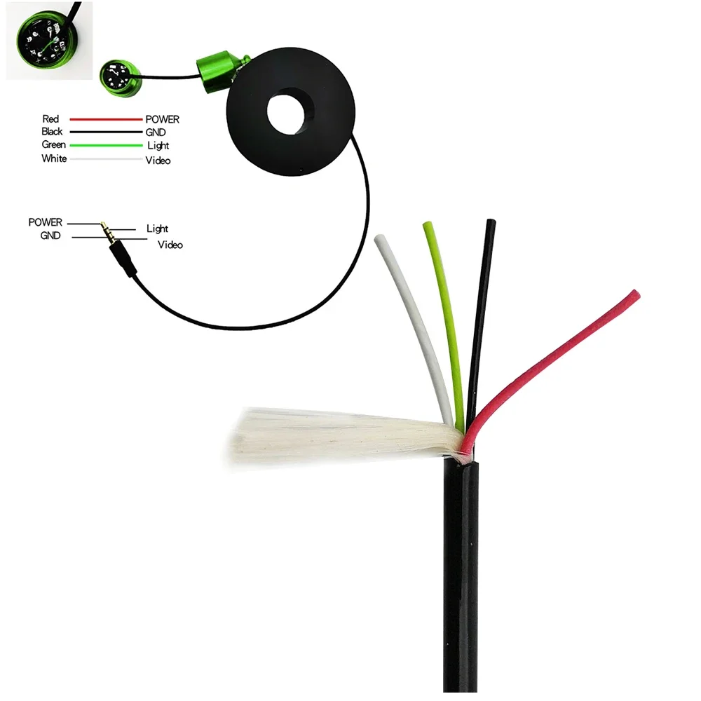 Underwater Camera For Winter Ice Fishing Finder Camera CVBS Format,15 Meter Cable Optional Tensile 75 Kg HD Fishing