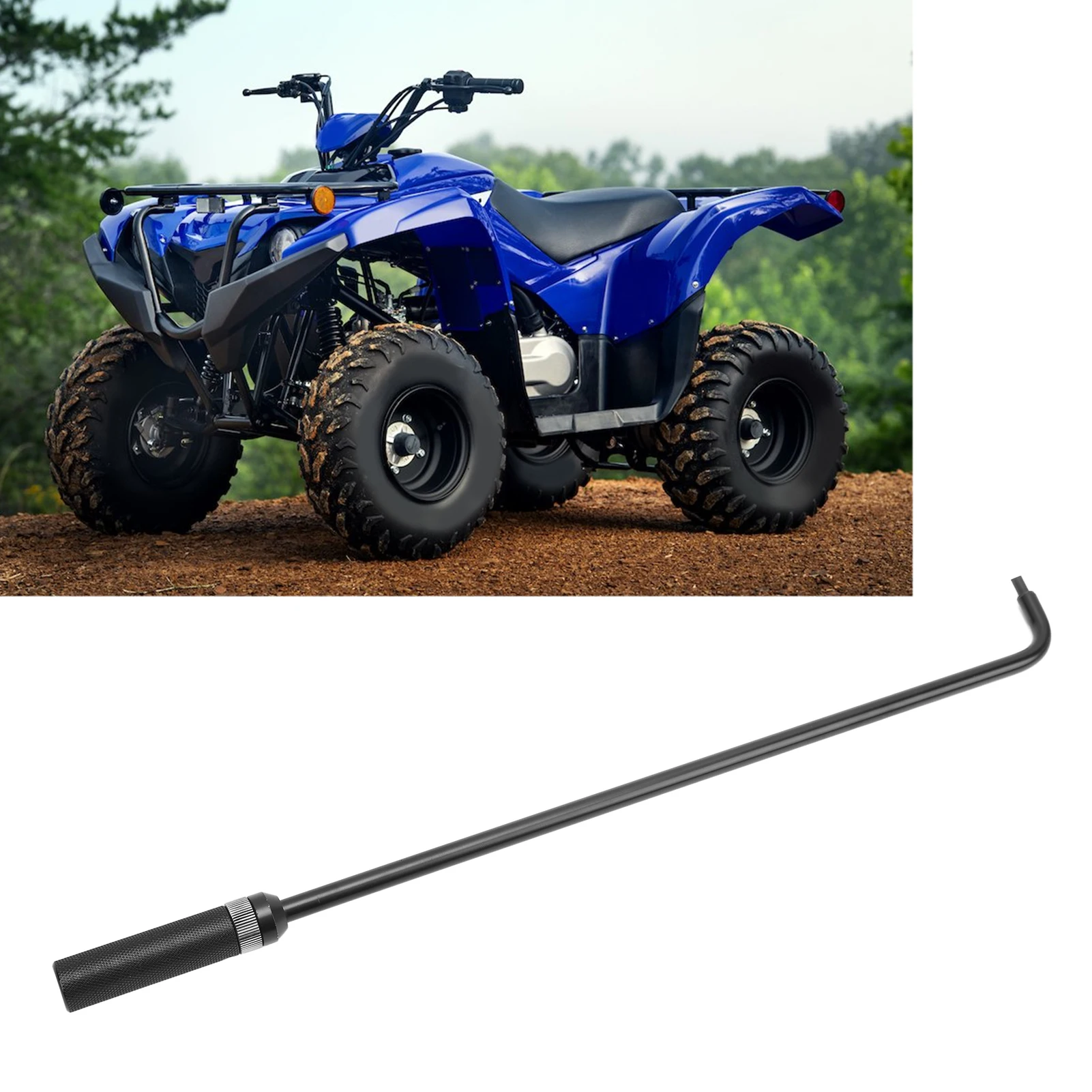 16.34 Inch Motorcycle Carburetor Screw Adjusting Wrench 110&deg; Angled Head Metal Carb Adjuster Tool Universal For ATV UTV