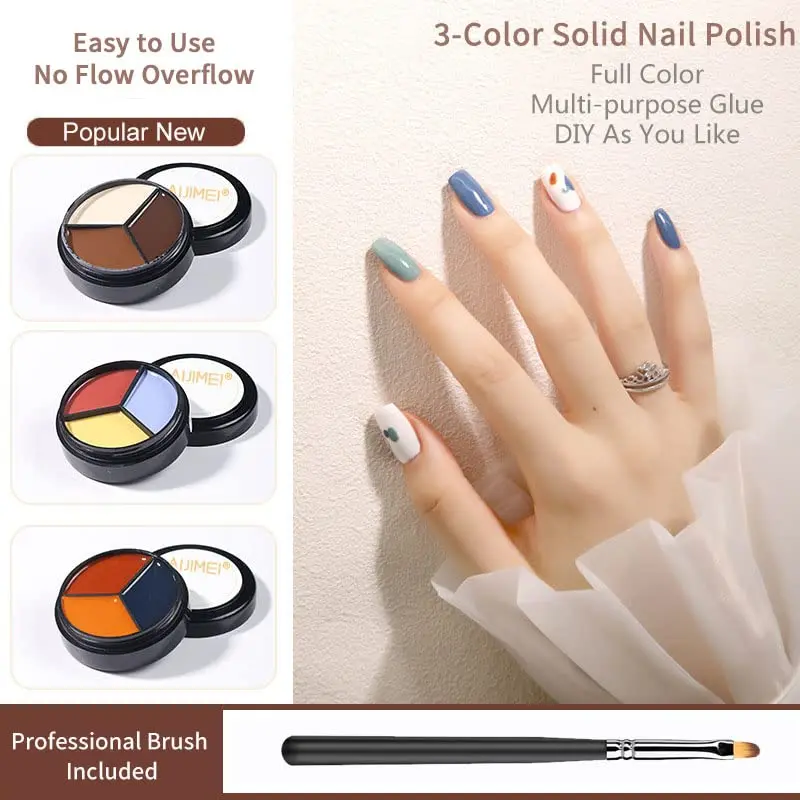 3-in-1 Fashion Gel Nail Polish Set