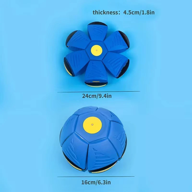 Magic Flying Saucer Ball Bouncy Stomp Ball Puzzle Pet Children's Toys Indoor Outdoor Decompression Transformation Sports Balls 6