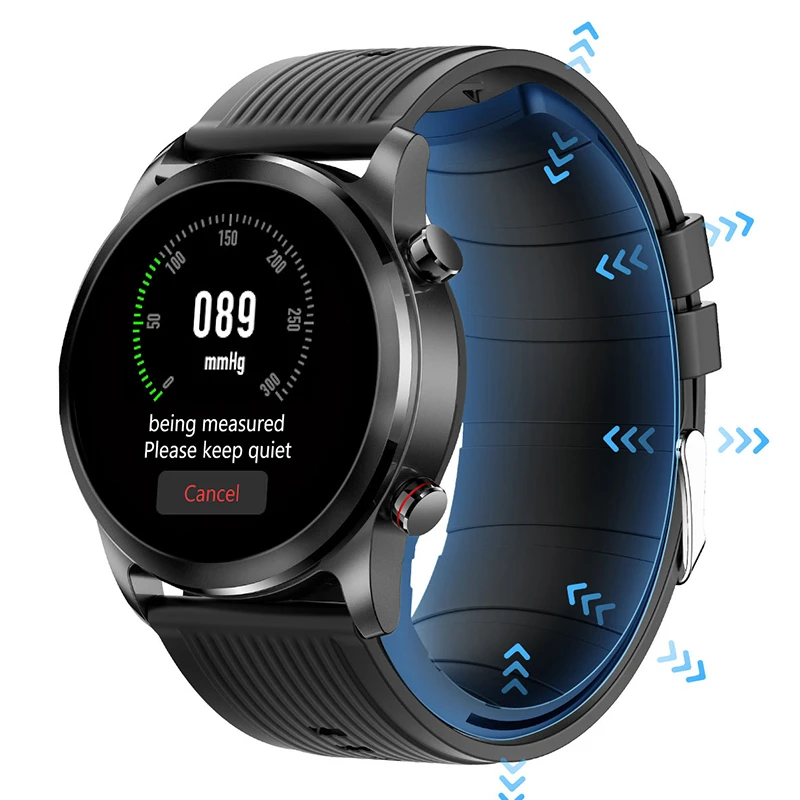 New men Air pump+airbag type true blood pressure test smart watch