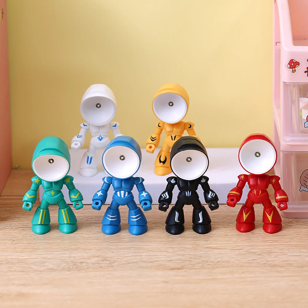 Mini luce notturna LED Cartoon simpatico eroe della polizia lampada da tavolo ornamento da tavolo comodino camera da letto luci da tavolo per bambini ragazzo_voghion.com