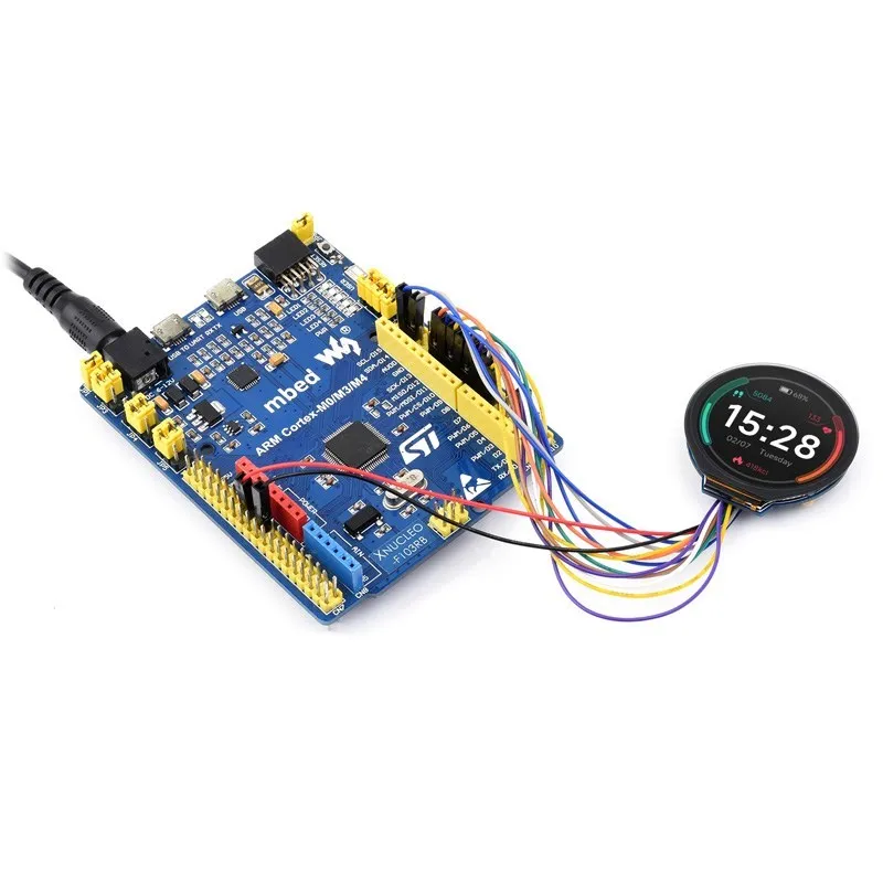 1.28 palec IPS dotek obrazovka 65K kolo LCD SPI I2C rozhraní volný demk tutorial MCU kompatibilní pro arduino STM32 malina pi pico