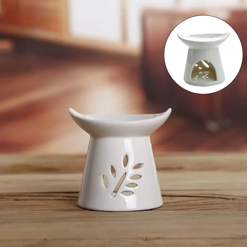 CeramicAromaBurnerEssentialOilLampsHollowingCandleHolder