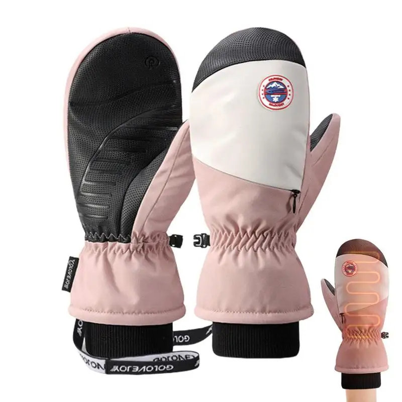 

Snowboard Gloves Snowmobile Mittens Waterproof Women's Touchscreen Winter Gloves Thermal Thick Snow Gloves Warm Winter Gloves