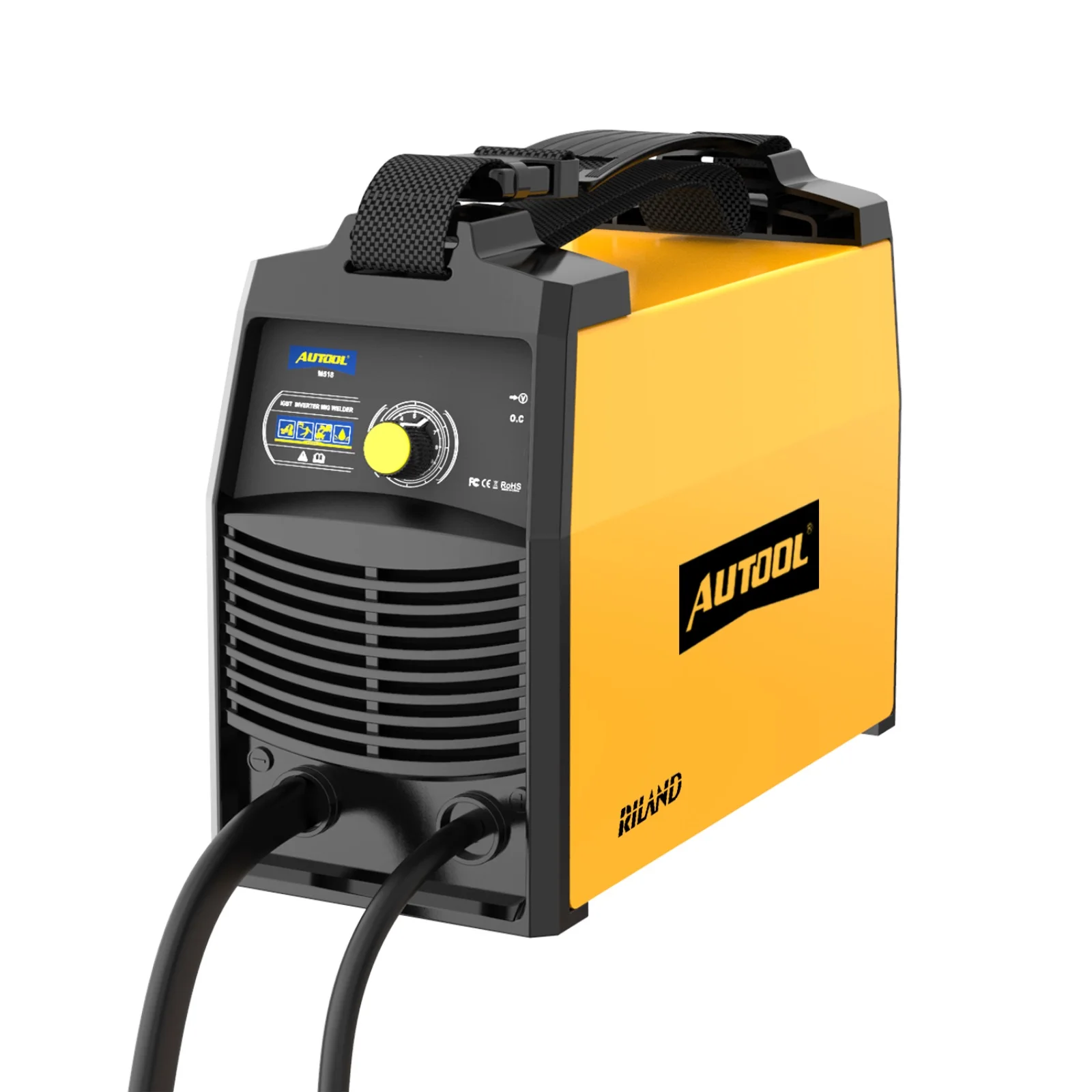 Autool M518 Automatic Feed Flux Core Wire Welding Machinew No Gas Mig Welder Gasless Igbt Inverter 110V Us Plug Portable