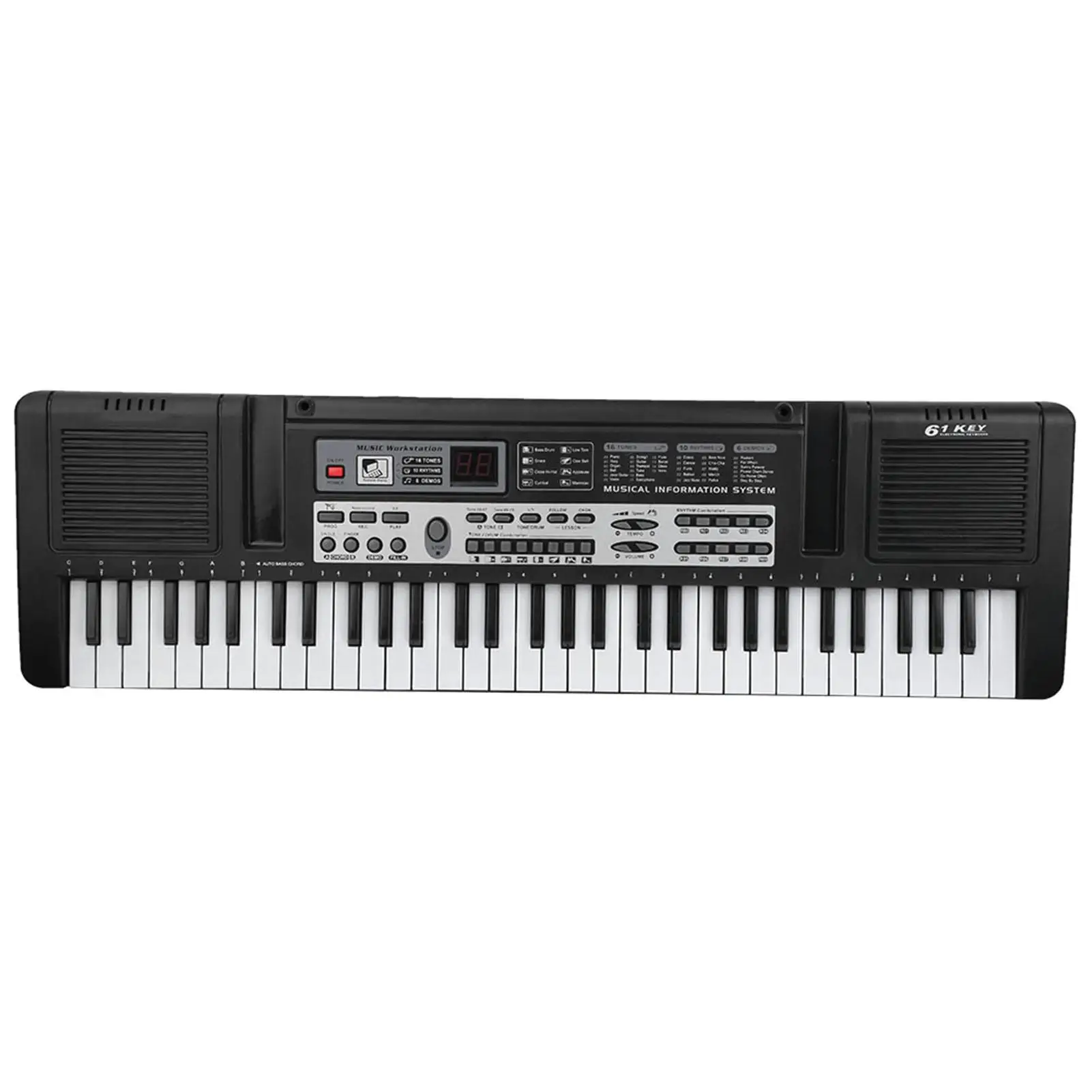 61 Keys USB Digital Keyboard Piano Portable MQ-6121 Electronic Organ with Mic Music Toy