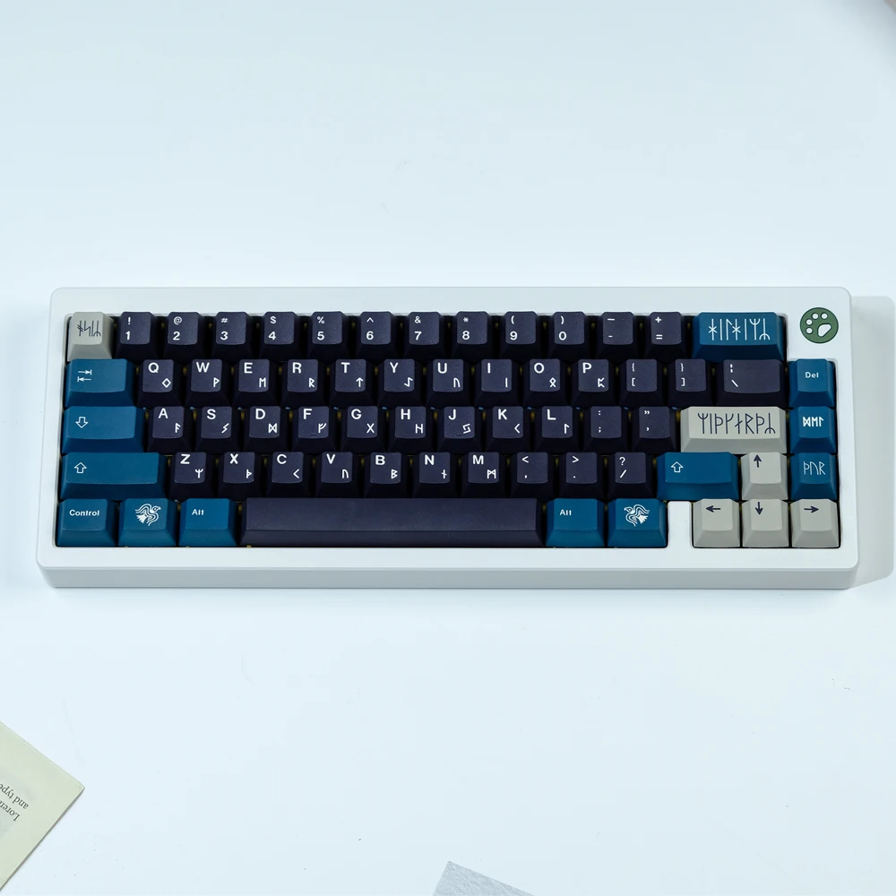 Gmk Norse Keycaps Perfil Cereja Pbt Sublimação de Corante mx Switch Teclado Mecânico Gk61 64 68 75 87 980 129 Chaves