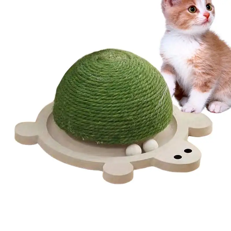 

Cute Turtle Shape Cat Toys Cat Sisal Half Ball Scratcher Corrugated Cardboard Wear-Resistant Cats Scratcher Grinding Nails Tools