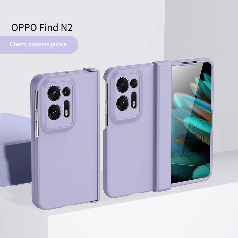 For OPPO Find N2 Case Luxury Colorful Ultra Thin Skin Friendly Matte Folding Hingle Shockproof Protection Hard Cover Accessories 6