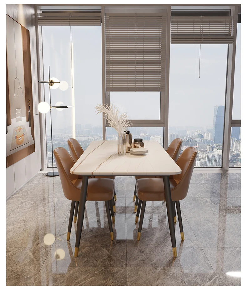 Classic Minimalist Dining Room Sets Nordic Apartment Coffee Fashion Restaurant Sets Design Relax Silla Comedor Home Furnitures