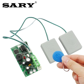RFID 내장 유도 제어 보드 전기 잠금 제어 모듈, EMID 125KHz 라벨 카드 액세스 제어 컨트롤러, DC12V 출력