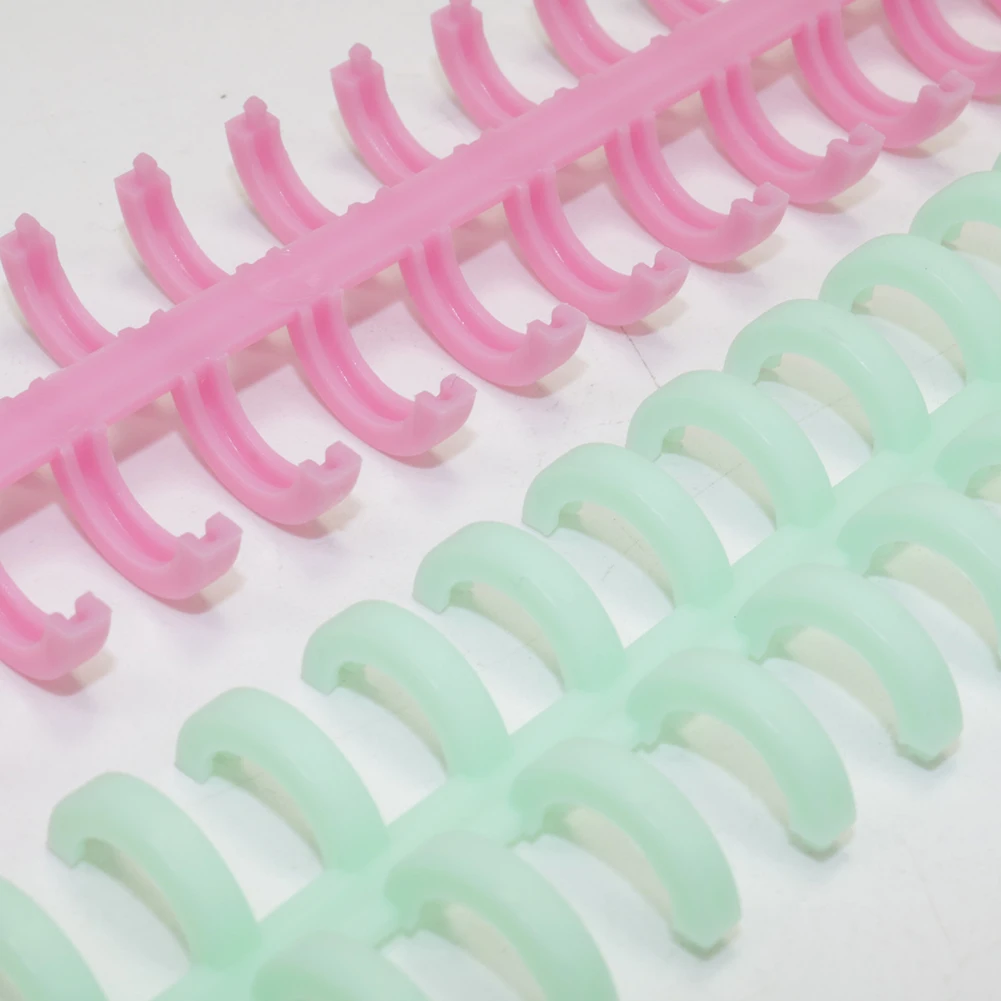10 Pcs 34 Holes Circles Ring Loose-leaf Book Album Binder Spiral Binding Clips Puncher binding ring book plastic binding ring