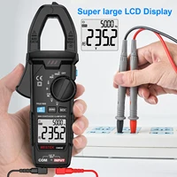 Pince ampèremétrique numérique Mestek DC AC 6000 points de lecture, multimètre, testeur de tension, ampèremètre pour voiture, Hz, capacité, NCV, Ohm 4