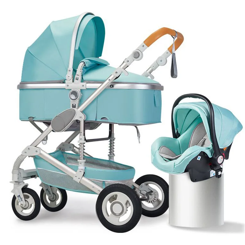 3 in 1 baby stroller baby stroller 0 to 3 years four wheels stroller baby cars Luxury Multifunctional BABY carriage High Landscape newborn car