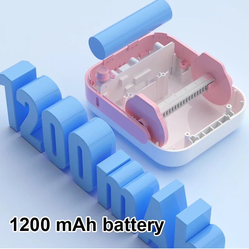 Pocket Mini Printer with Stickers Paper Waterproof Thermal Labels Maker Bluetooth Labeling Photo Memo Price Tag Printing