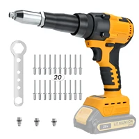 Cordless Rivet Gun Brushless 2.4-4.8mm Rivet Nut Gun Drill Insert Automatic Riveting Tool for Dewalt 20V Battery (No Battery) 1