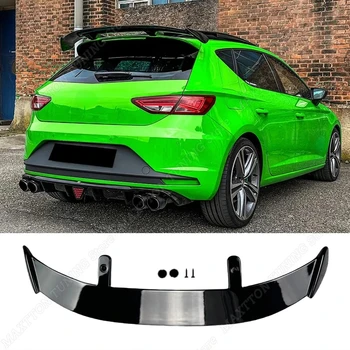 Baule posteriore Spoiler Tappo Labbro Per Seat Ibiza Leon 2009-2021 Hatchback Gloss Nero Ala di Coda Splitter Body Kit Car Styling Accessorio